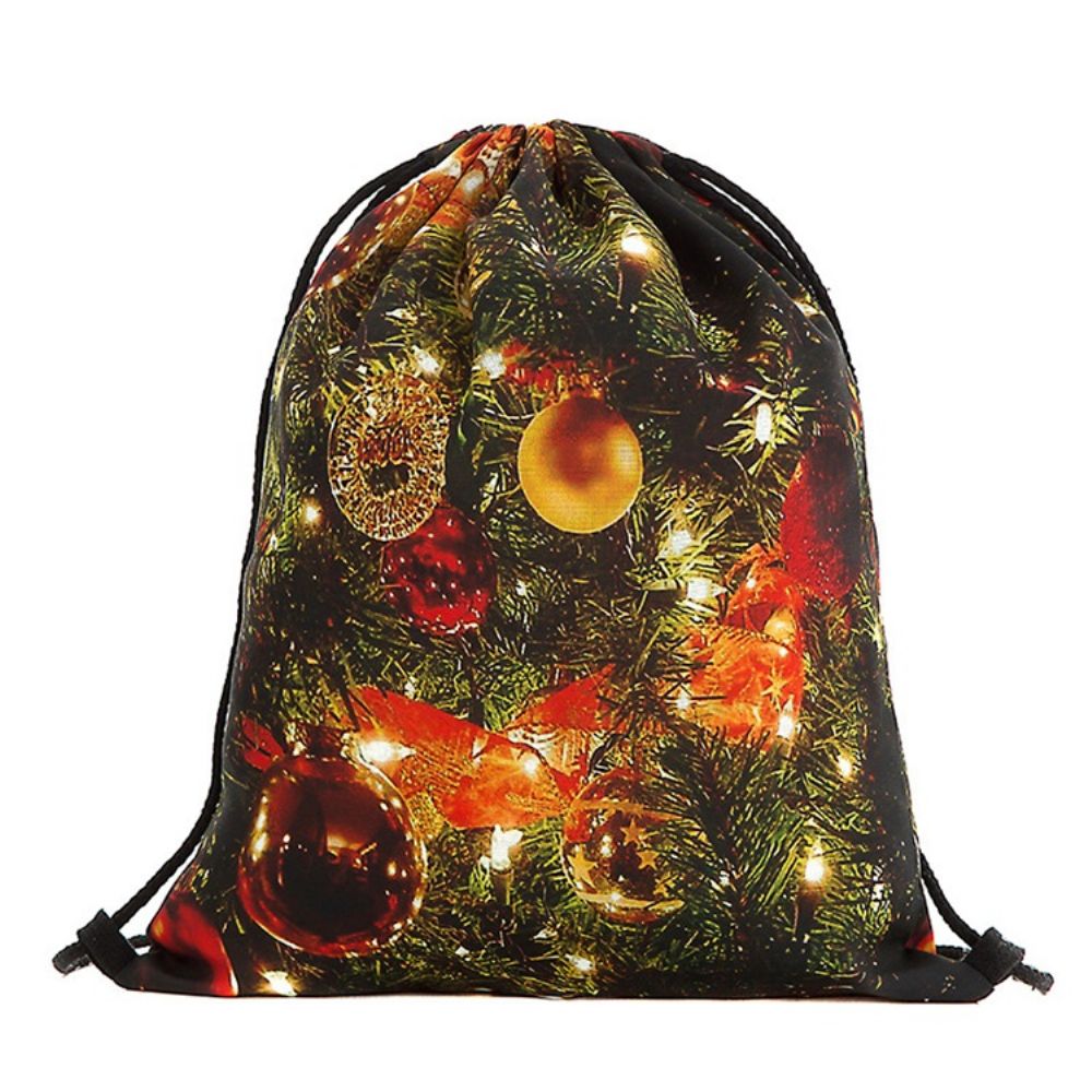 Mochilas De Poliéster Com Estampa De Desenhos Animados De Natal