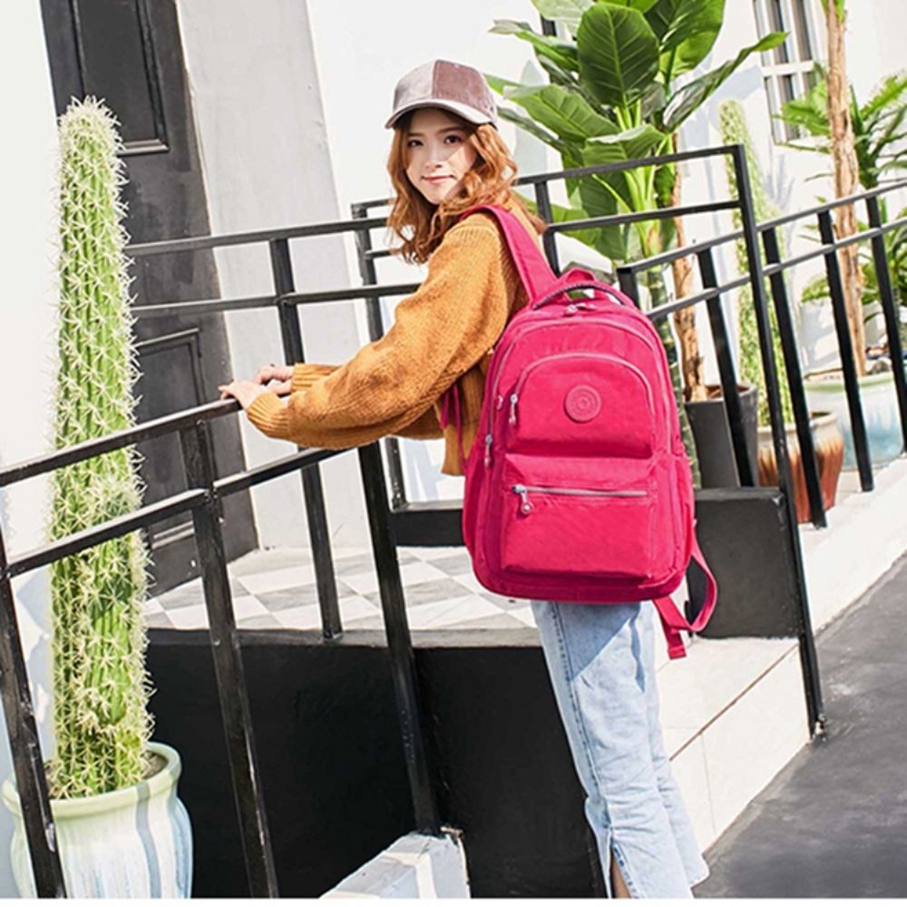 Mochilas Preppy De Lona Simples