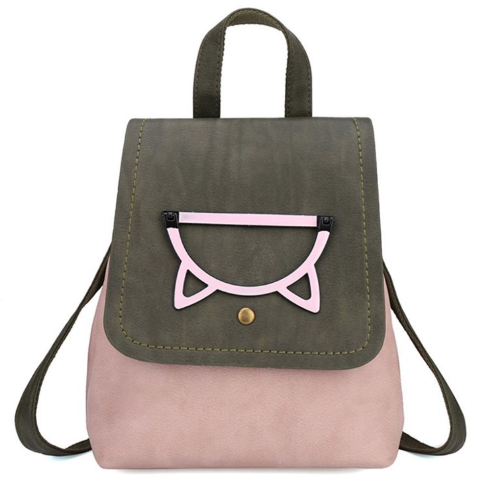 Mochilas Pu Color Block