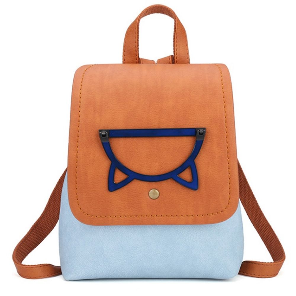 Mochilas Pu Color Block