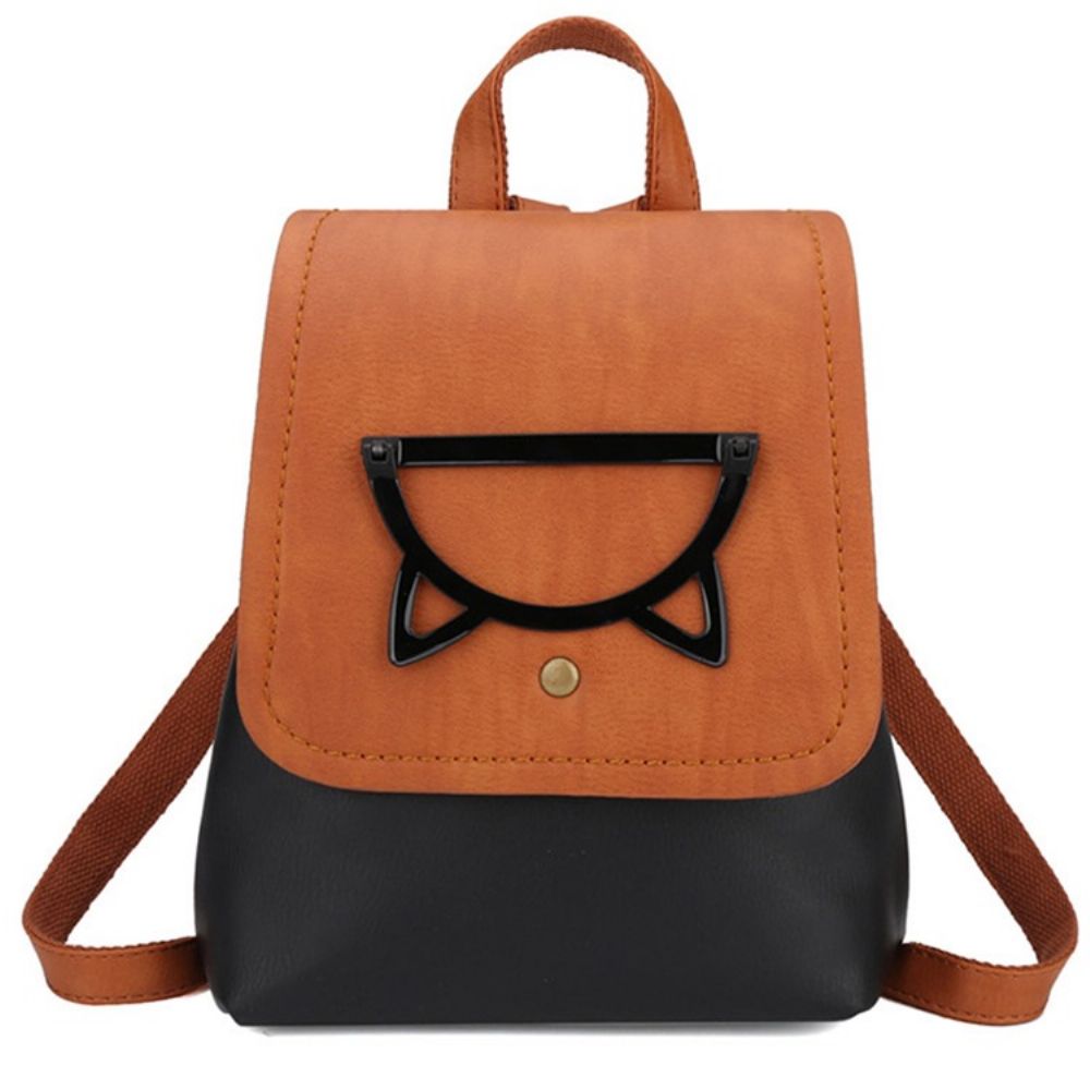 Mochilas Pu Color Block