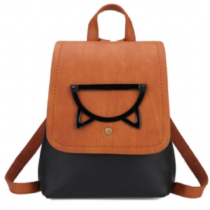 Mochilas Pu Color Block