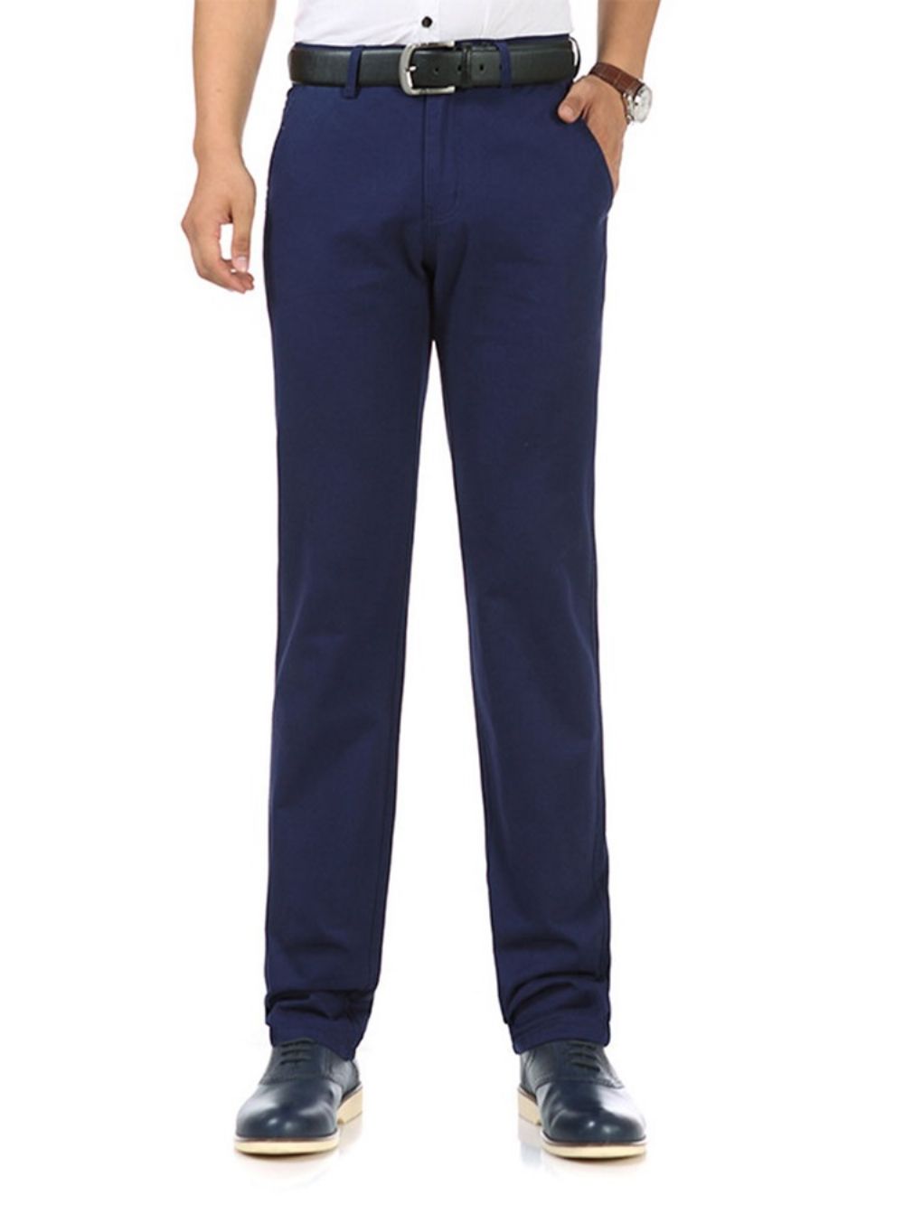 Calça Chinos Masculina Simples Reta Solta Casual