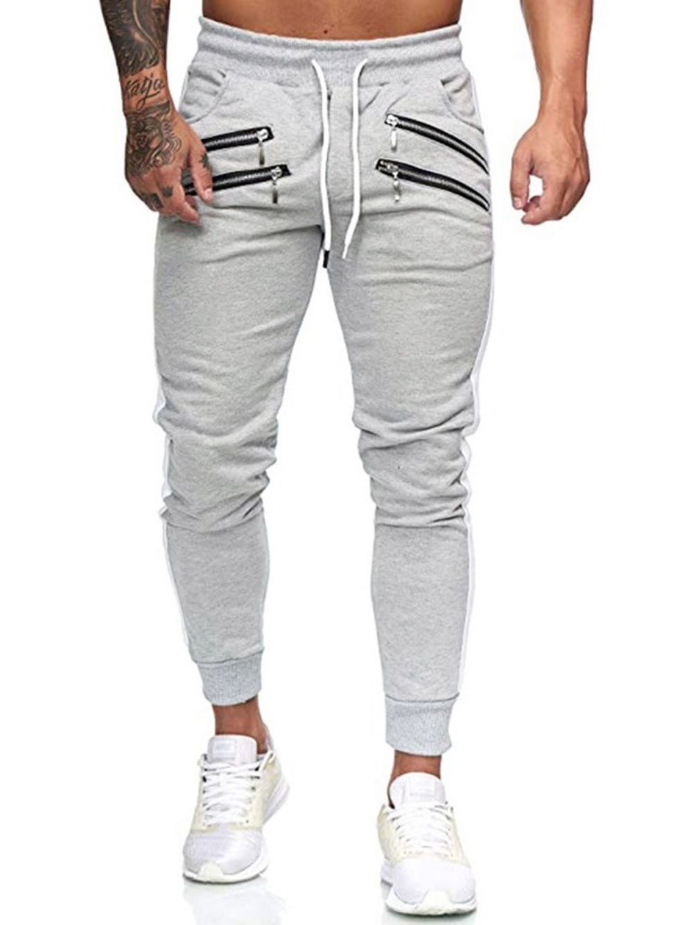 Calça Lápis Com Cadarço Calça Masculina Casual Com Cadarço