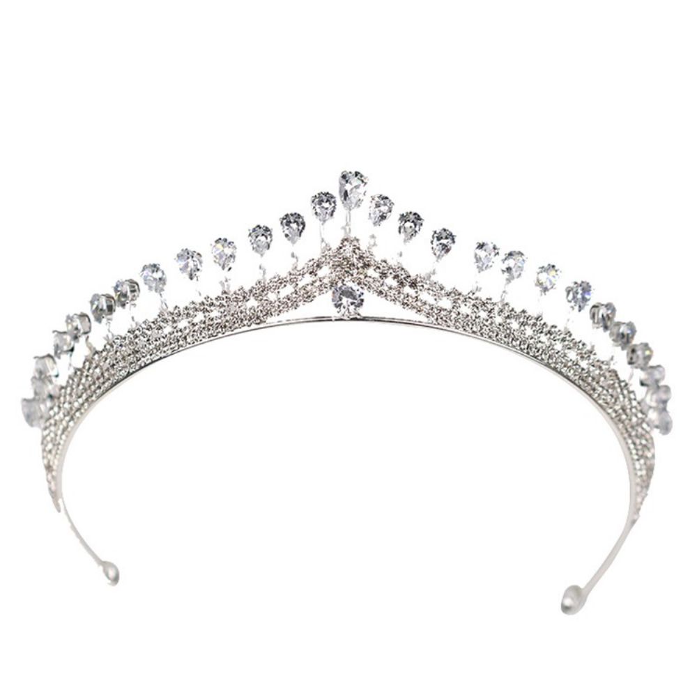 Tiara Nupcial De Casamento De Cristal De Luxo