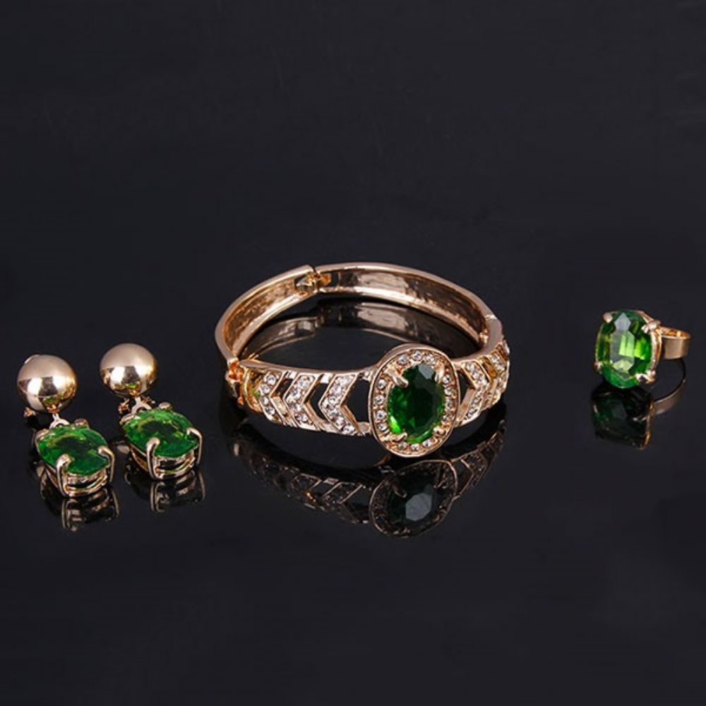 Conjunto De Joias Com Diamantes Temperamento