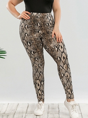 Calça Feminina Skinny Serpentina Até O Tornozelo Calça Lápis