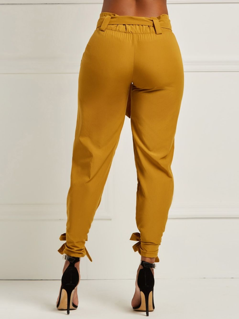 Calça Lápis Feminina Lisa Bowknot