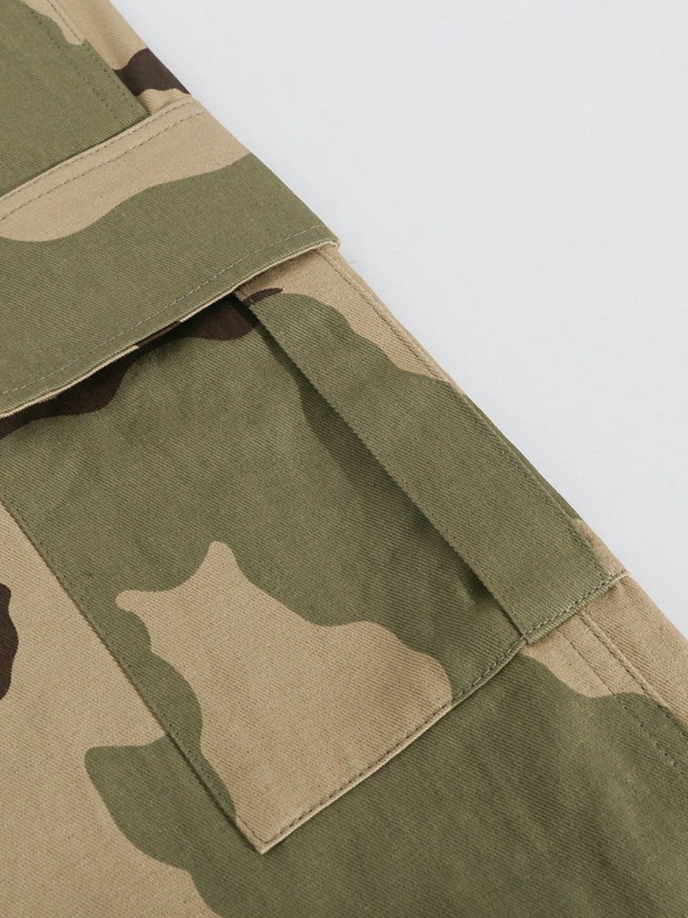 Calças Cargo Calças Femininas Estampado Solto Camuflagem De Corpo Inteiro