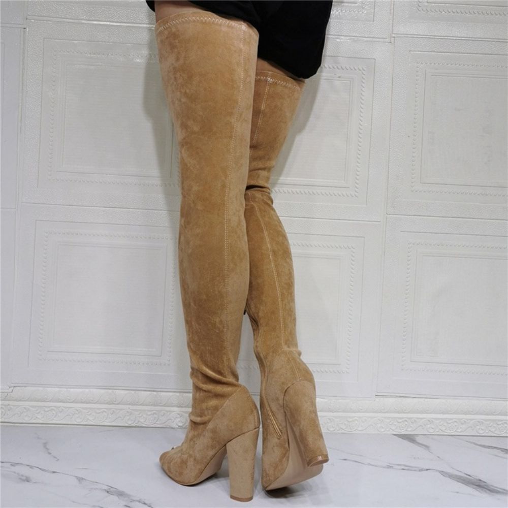 Botas Profissionais De Salto Grosso Peep Toe Simples