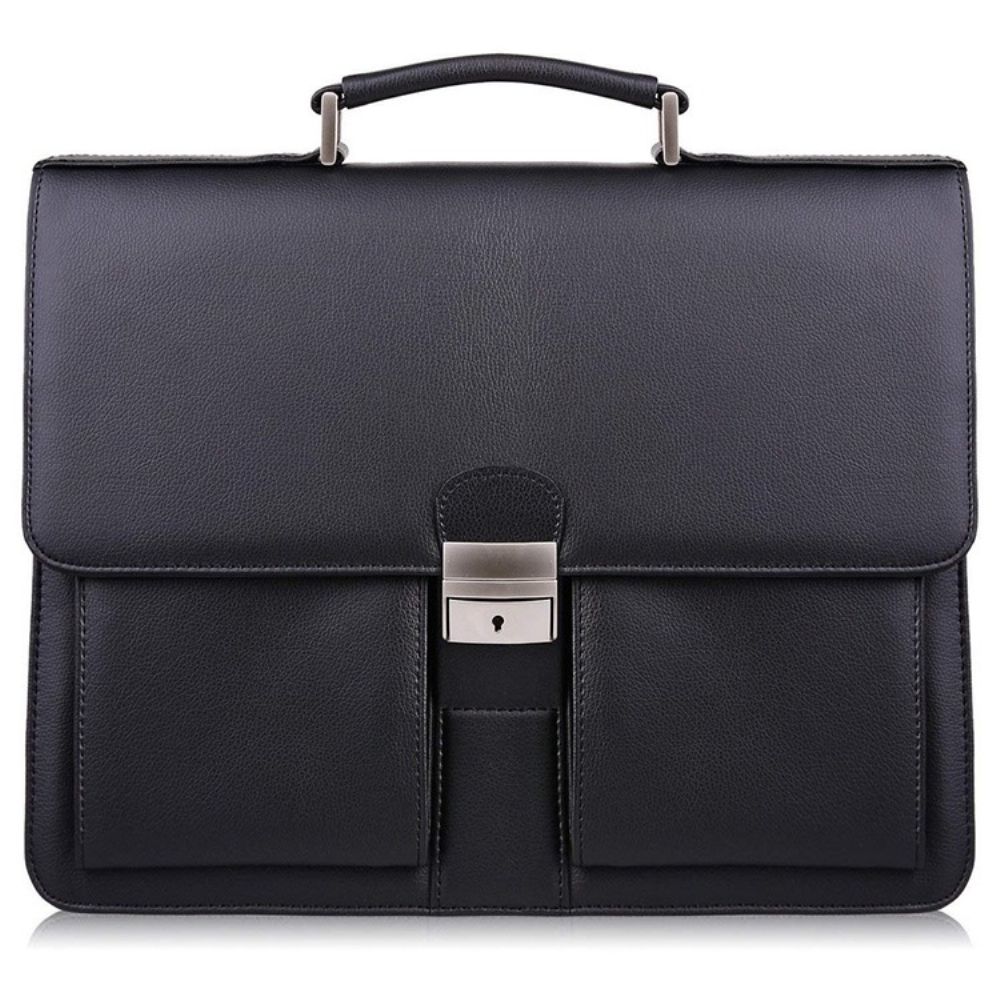 Bolsa De Negócios Masculina Pu Lock