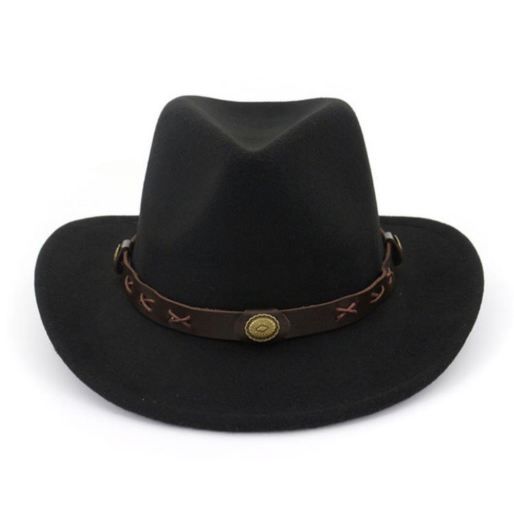 Chapéu De Cowboy Com Bainha Chapéus Simples De Primavera