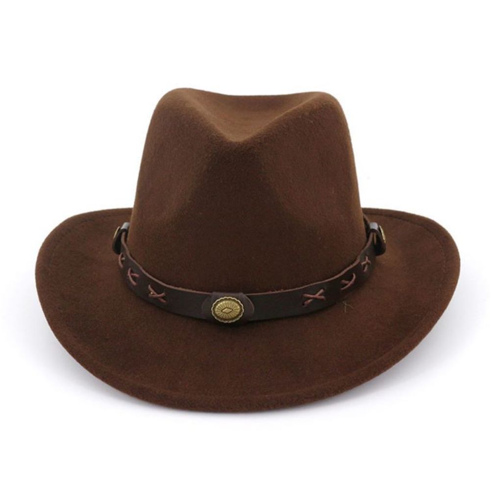 Chapéu De Cowboy Com Bainha Chapéus Simples De Primavera