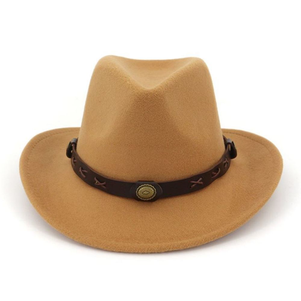 Chapéu De Cowboy Com Bainha Chapéus Simples De Primavera