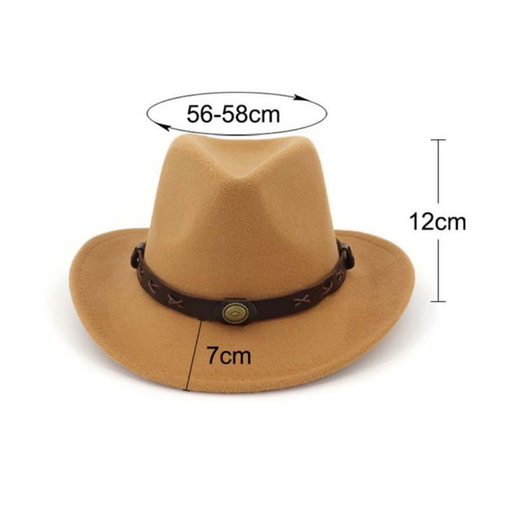 Chapéu De Cowboy Com Bainha Chapéus Simples De Primavera