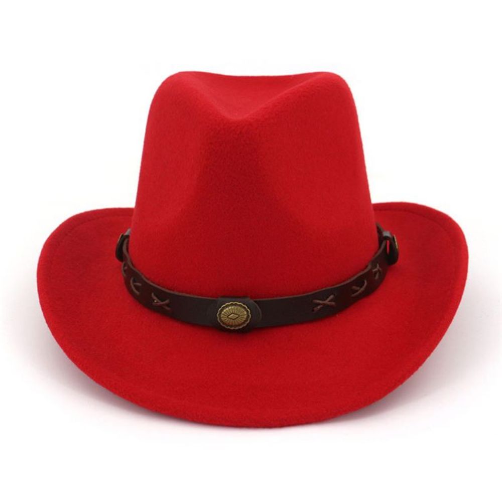 Chapéu De Cowboy Com Bainha Chapéus Simples De Primavera