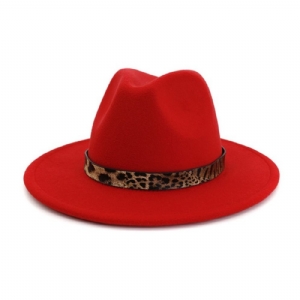 Chapéus Fedora De Inverno Com Estampa De Leopardo