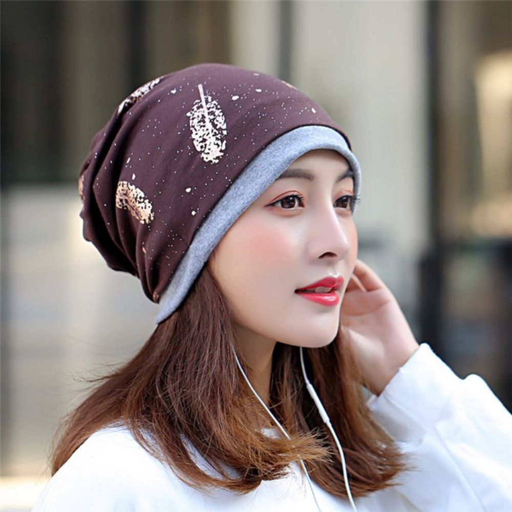 Chapéus Femininos Casuais De Inverno Estampados Com Estampa De Caveiras E Gorros