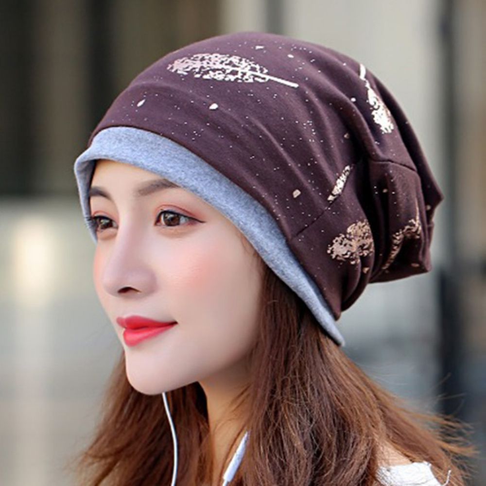 Chapéus Femininos Casuais De Inverno Estampados Com Estampa De Caveiras E Gorros