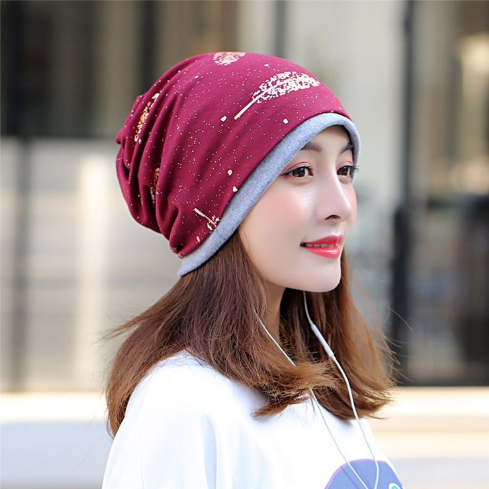 Chapéus Femininos Casuais De Inverno Estampados Com Estampa De Caveiras E Gorros