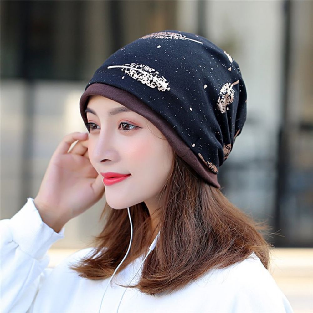 Chapéus Femininos Casuais De Inverno Estampados Com Estampa De Caveiras E Gorros