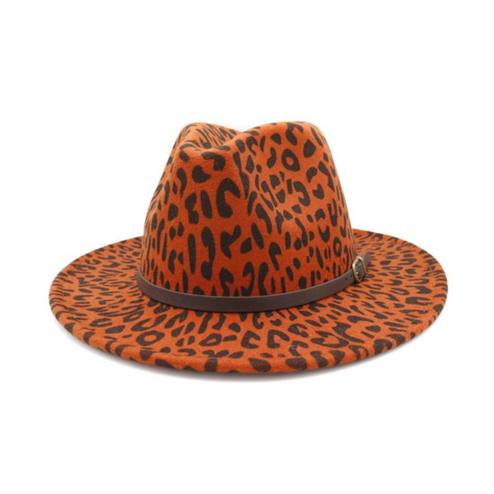 Chapéus De Outono Com Estampa De Leopardo Da Moda