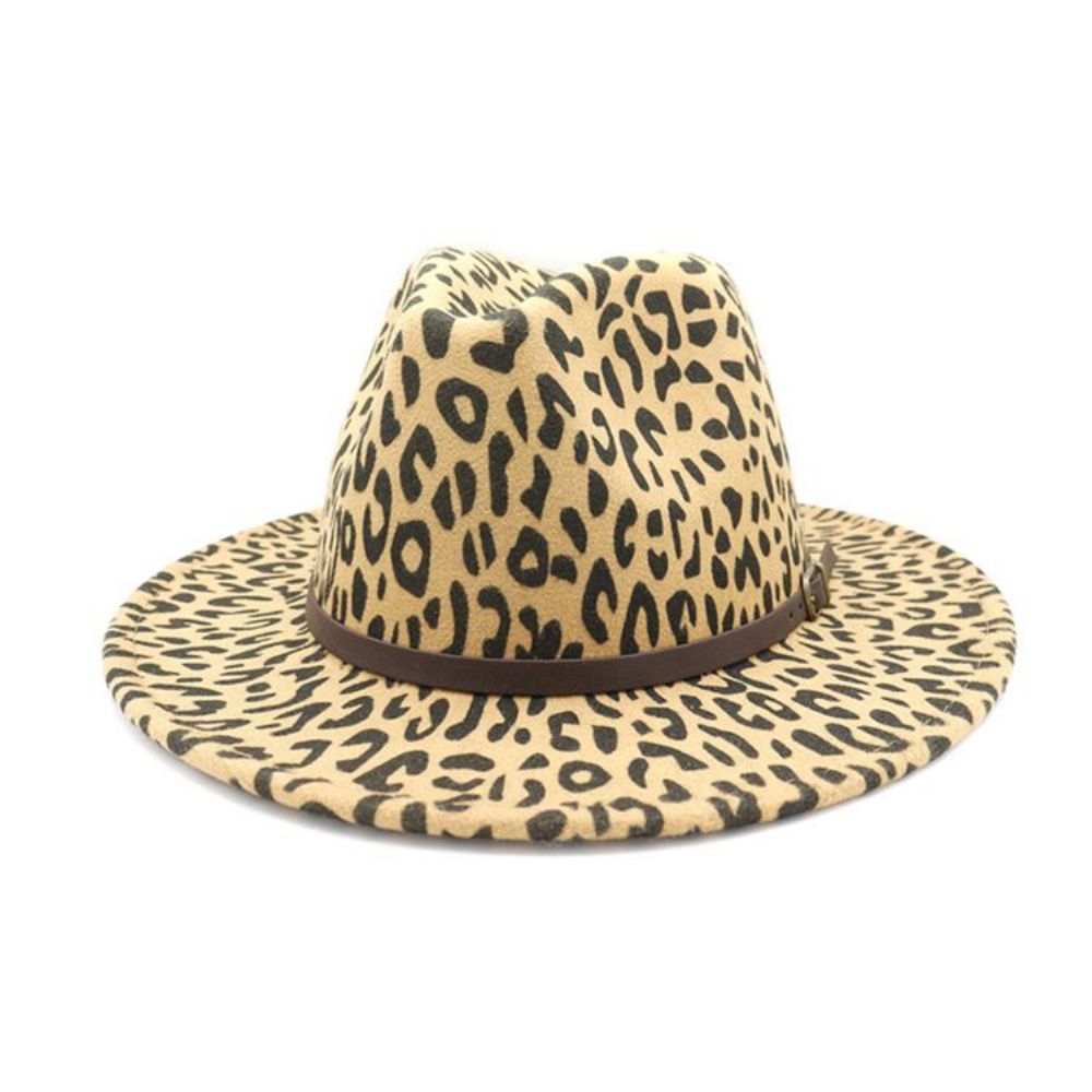 Chapéus De Outono Com Estampa De Leopardo Da Moda