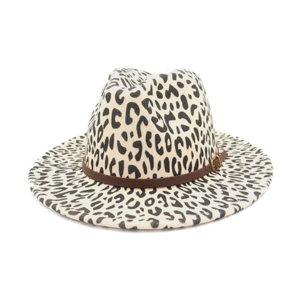 Chapéus De Outono Com Estampa De Leopardo Da Moda