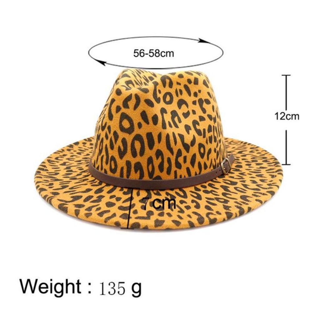 Chapéus De Outono Com Estampa De Leopardo Da Moda