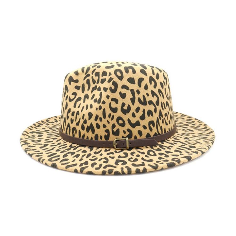 Chapéus De Outono Com Estampa De Leopardo Da Moda