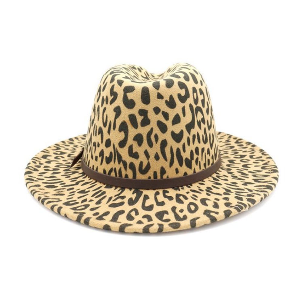 Chapéus De Outono Com Estampa De Leopardo Da Moda