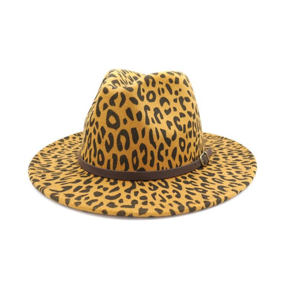 Chapéus De Outono Com Estampa De Leopardo Da Moda