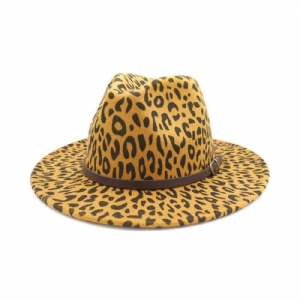 Chapéus De Outono Com Estampa De Leopardo Da Moda