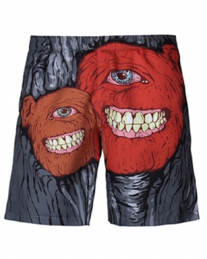 Shorts De Praia Masculino Em Formato De Coração 3D