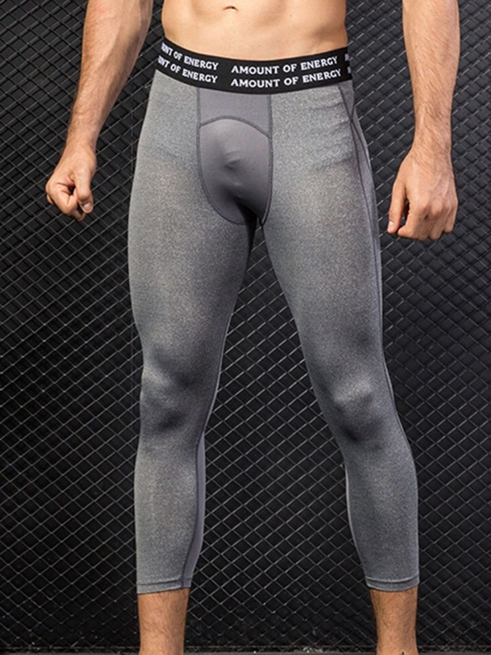 Calça Esportiva Masculina Com Letras Patchwork Masculina Até A Panturrilha