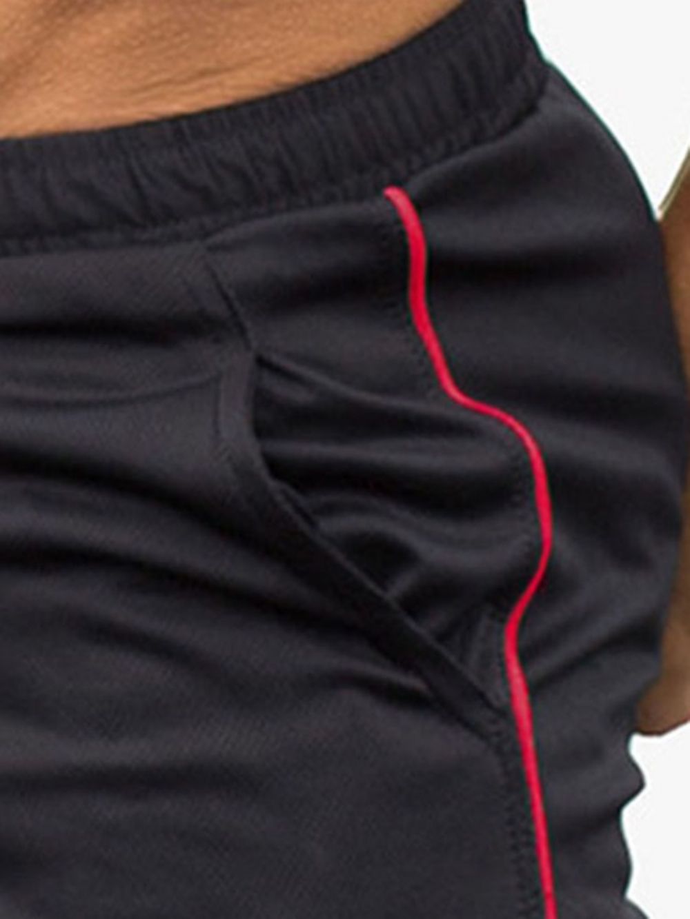 Calções De Corrida Masculinos Letter Shorts Esportivos