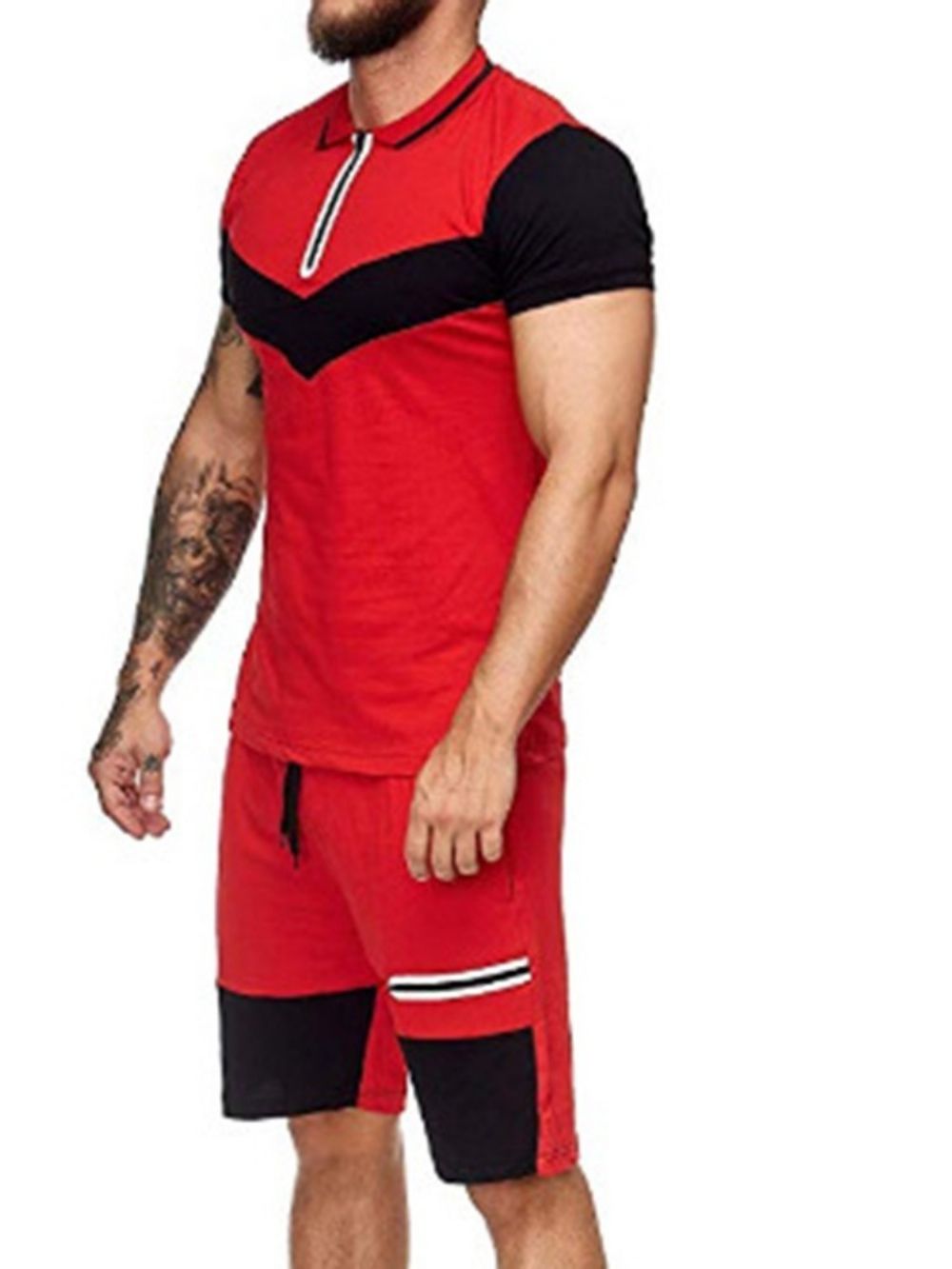 Camiseta Esportiva Color Block Roupa De Verão