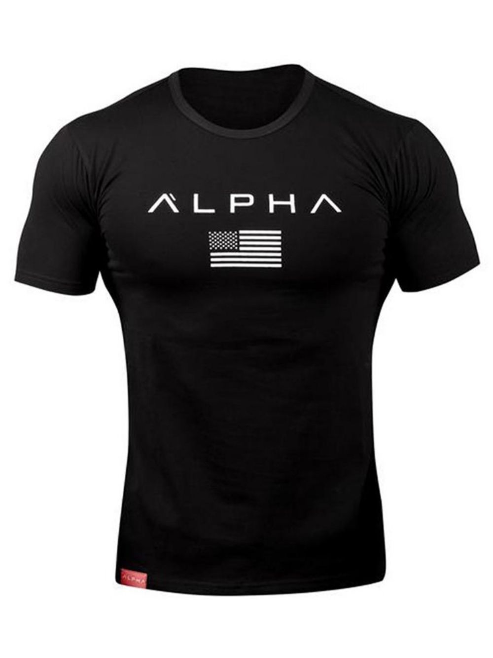 Camiseta Masculina Esportiva De Ginástica Com Estampa De Camuflagem