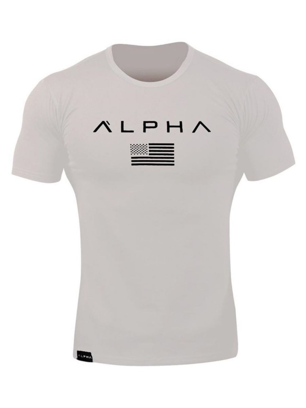 Camiseta Masculina Esportiva De Ginástica Com Estampa De Camuflagem