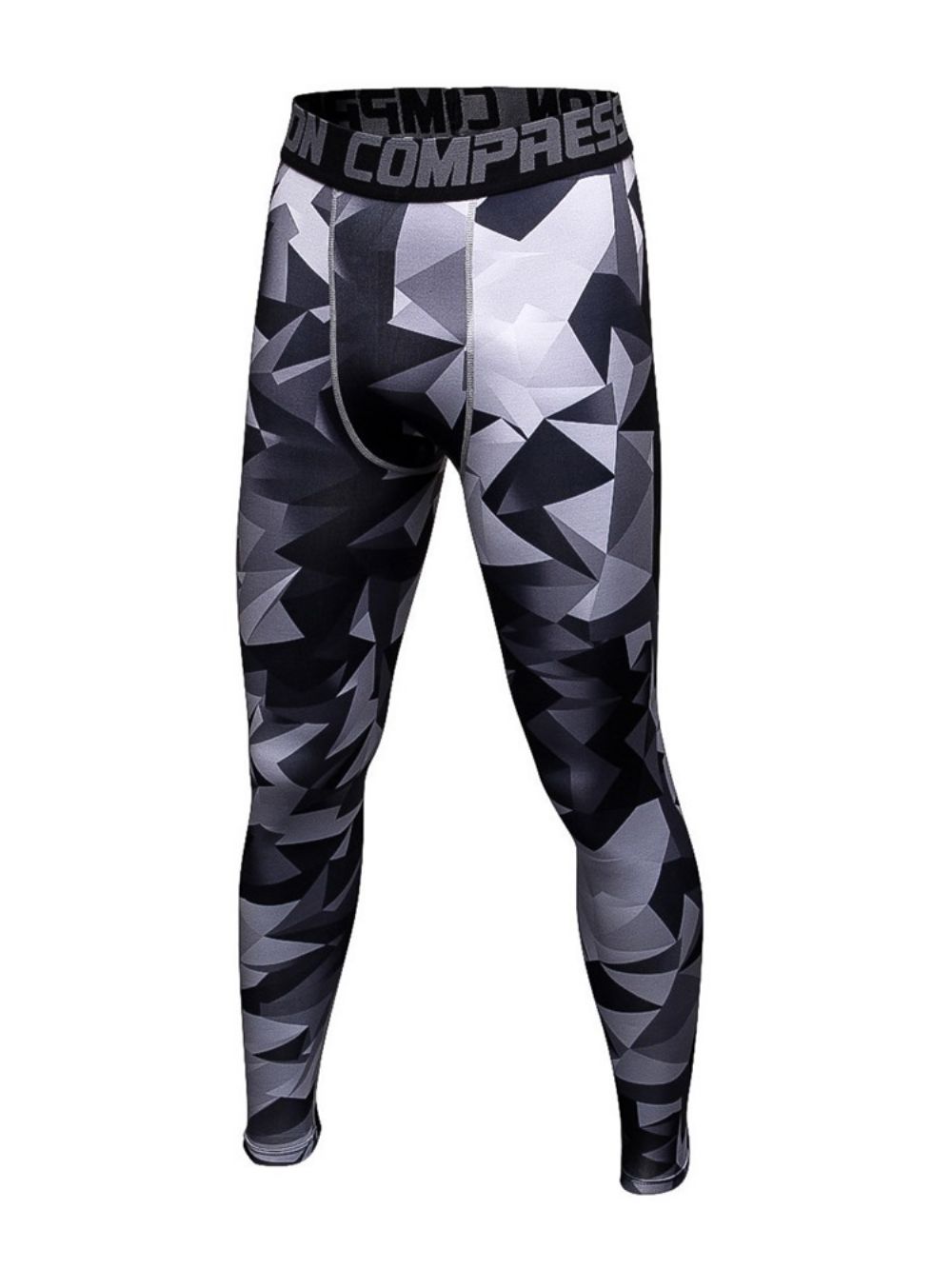 Legging Esportiva Masculina Antissuor De Poliéster Color Block