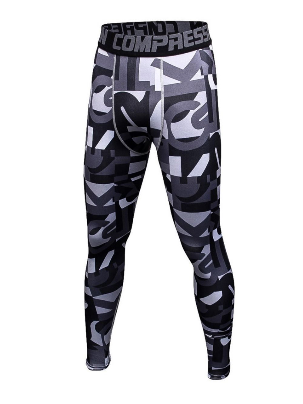 Legging Esportiva Masculina Antissuor De Poliéster Color Block