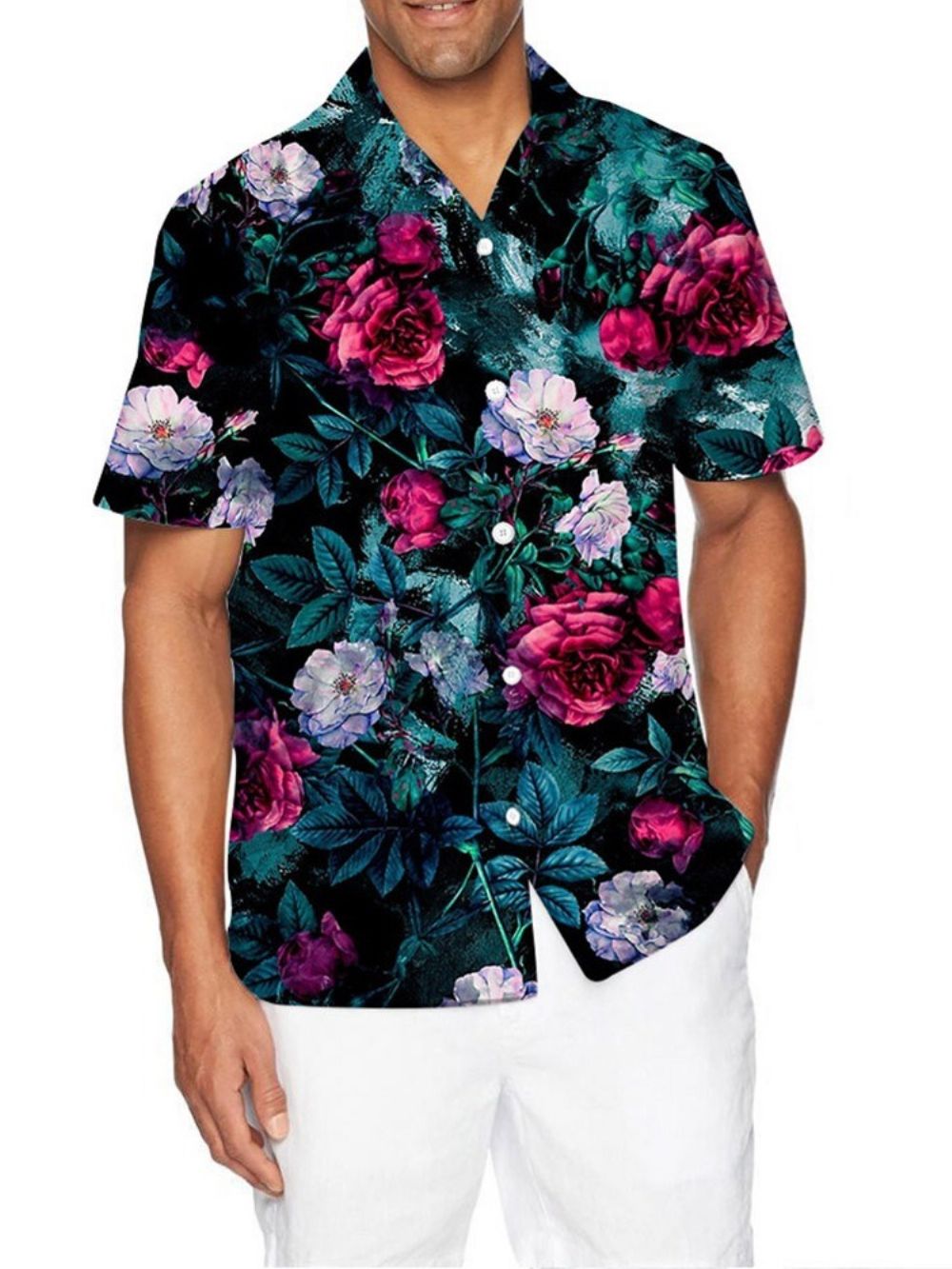 Roupa De Verão Com Estampa Floral De Calças