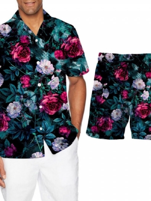 Roupa De Verão Com Estampa Floral De Calças