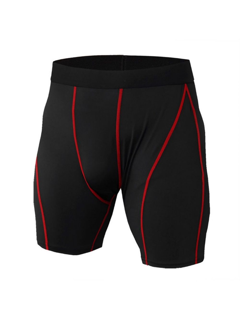 Short De Corrida Masculino Color Block Stripe Anti-Suor