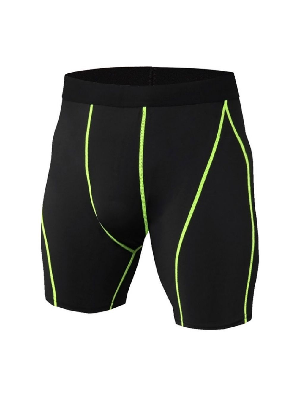 Short De Corrida Masculino Color Block Stripe Anti-Suor