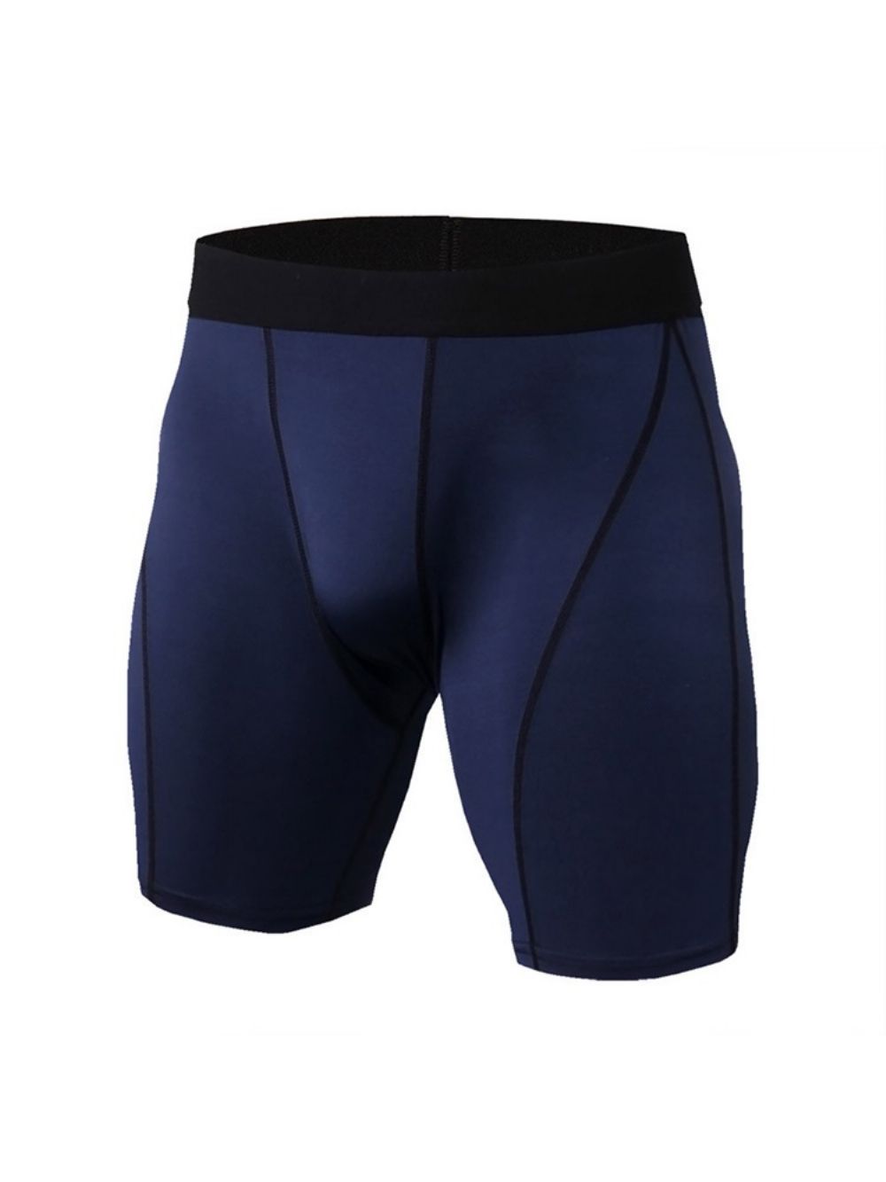 Short De Corrida Masculino Color Block Stripe Anti-Suor