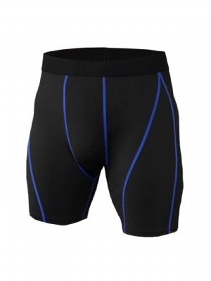 Short De Corrida Masculino Color Block Stripe Anti-Suor