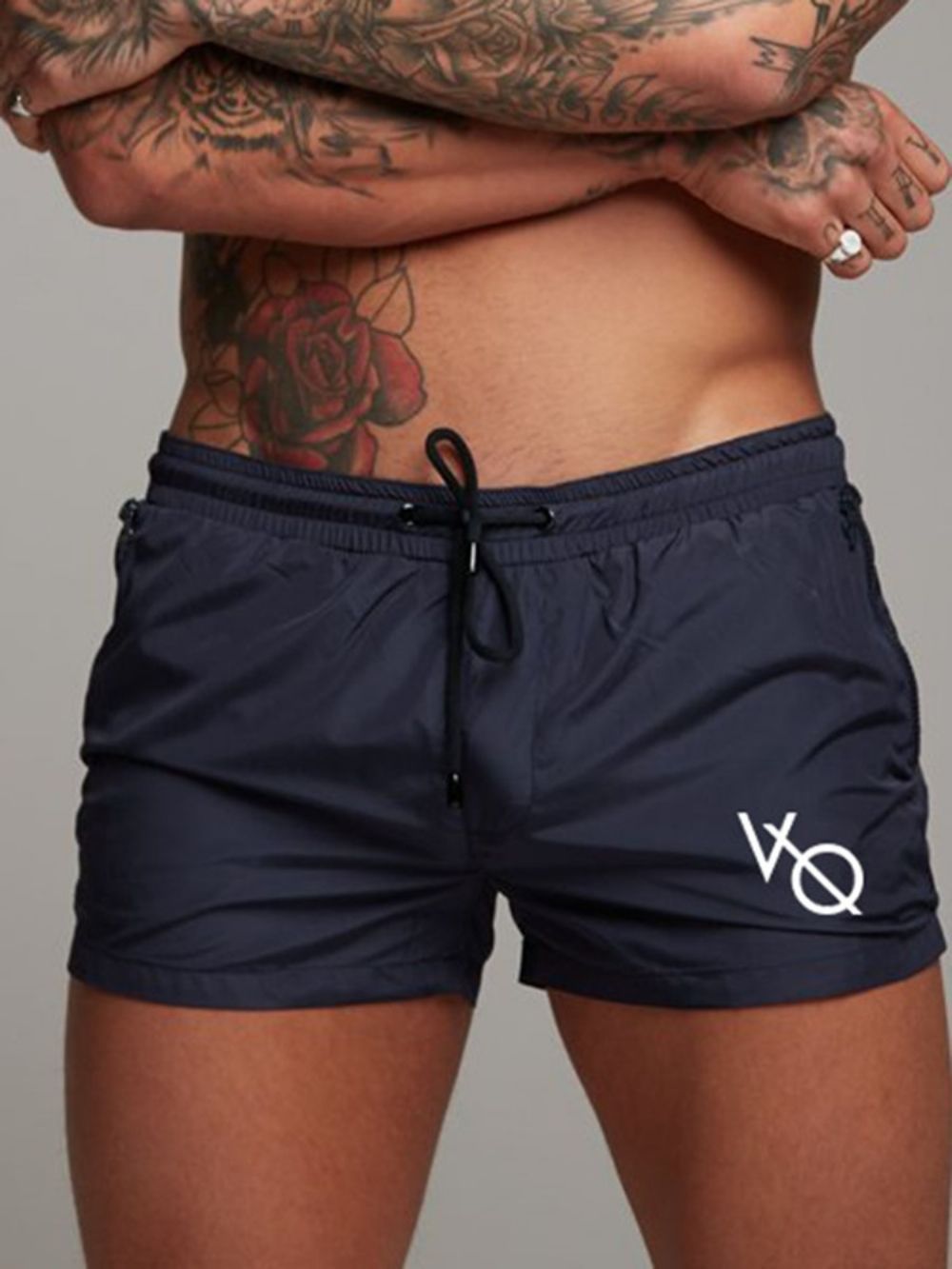 Shorts Masculinos De Secagem Rápida Letter Shorts Calças Esportivas