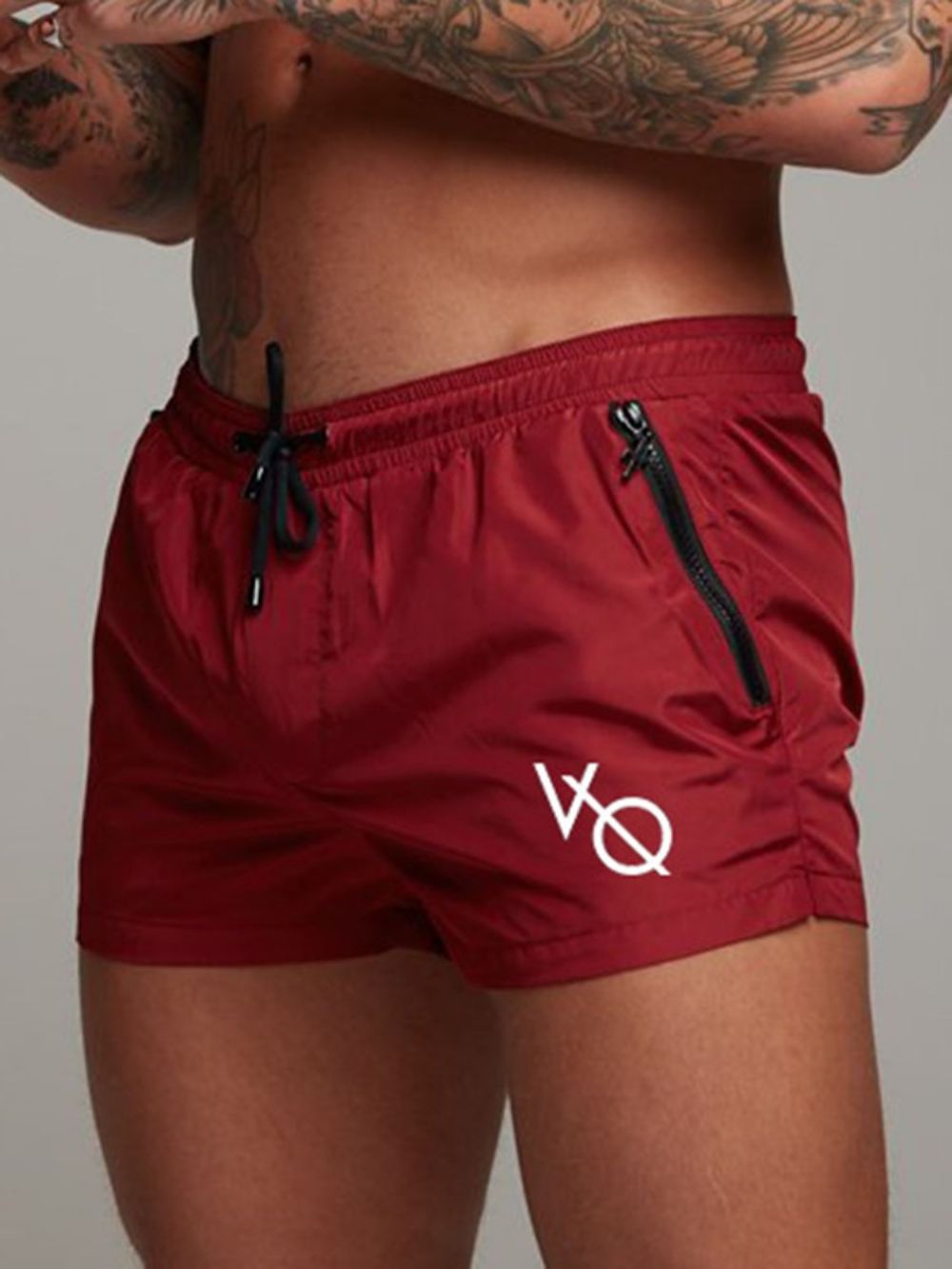 Shorts Masculinos De Secagem Rápida Letter Shorts Calças Esportivas