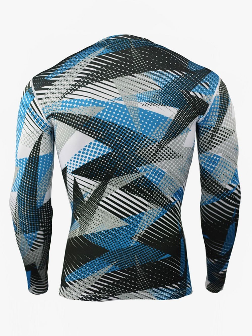 Tops Esportivos Masculinos De Camuflagem Respirável Patchwork Manga Longa